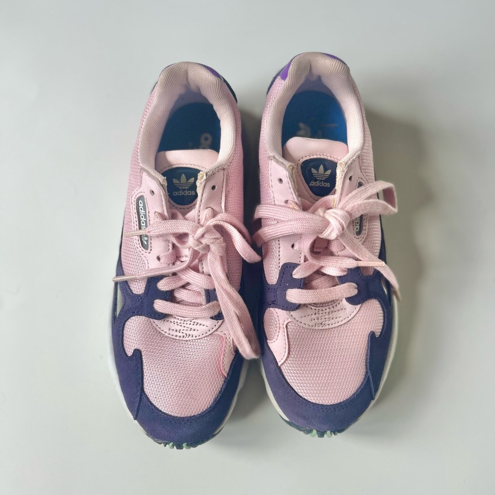 Adidas Falcon Clear Pink Legend Purple athletic shoe sneakers - Picture 4 of 11
